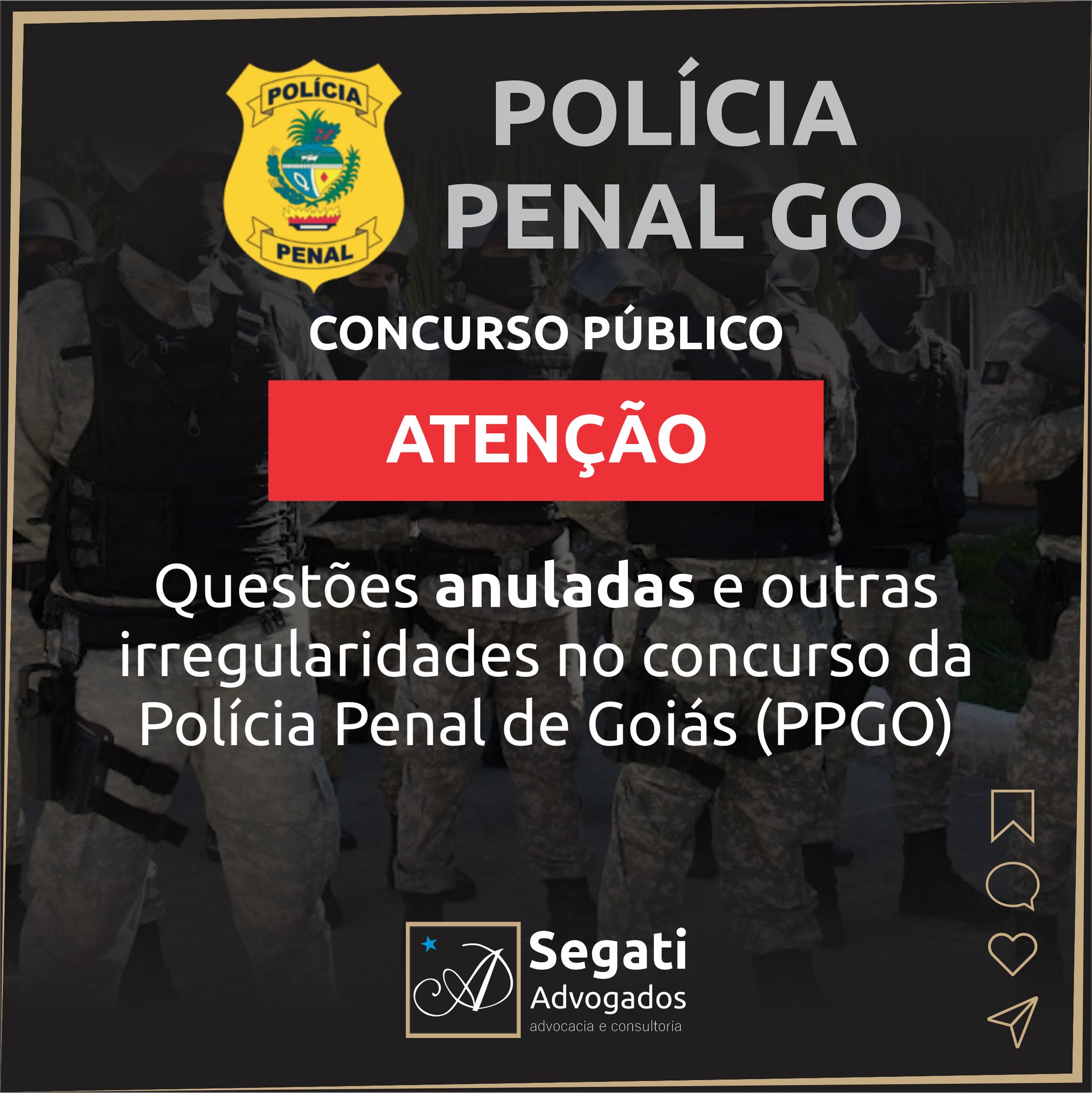 Questões anuladas e outras irregularidades no concurso da Polícia Penal de Goiás (PPGO)