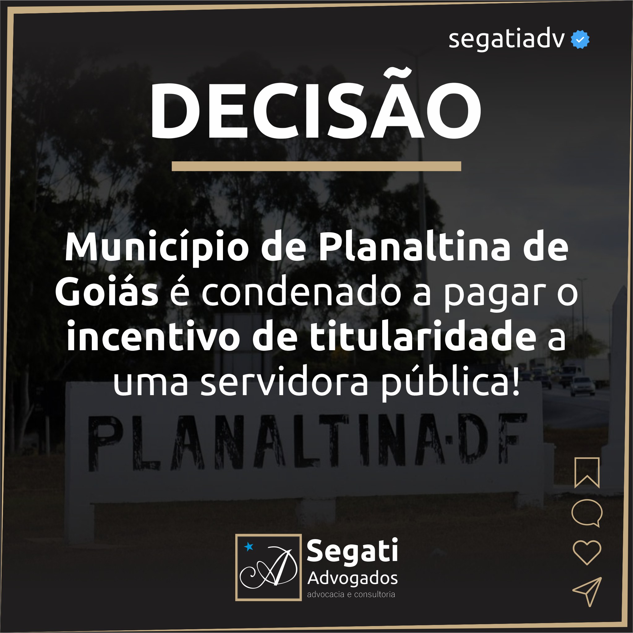 Município de Planaltina de Goiás é condenado a pagar o incentivo de titularidade a uma servidora pública!