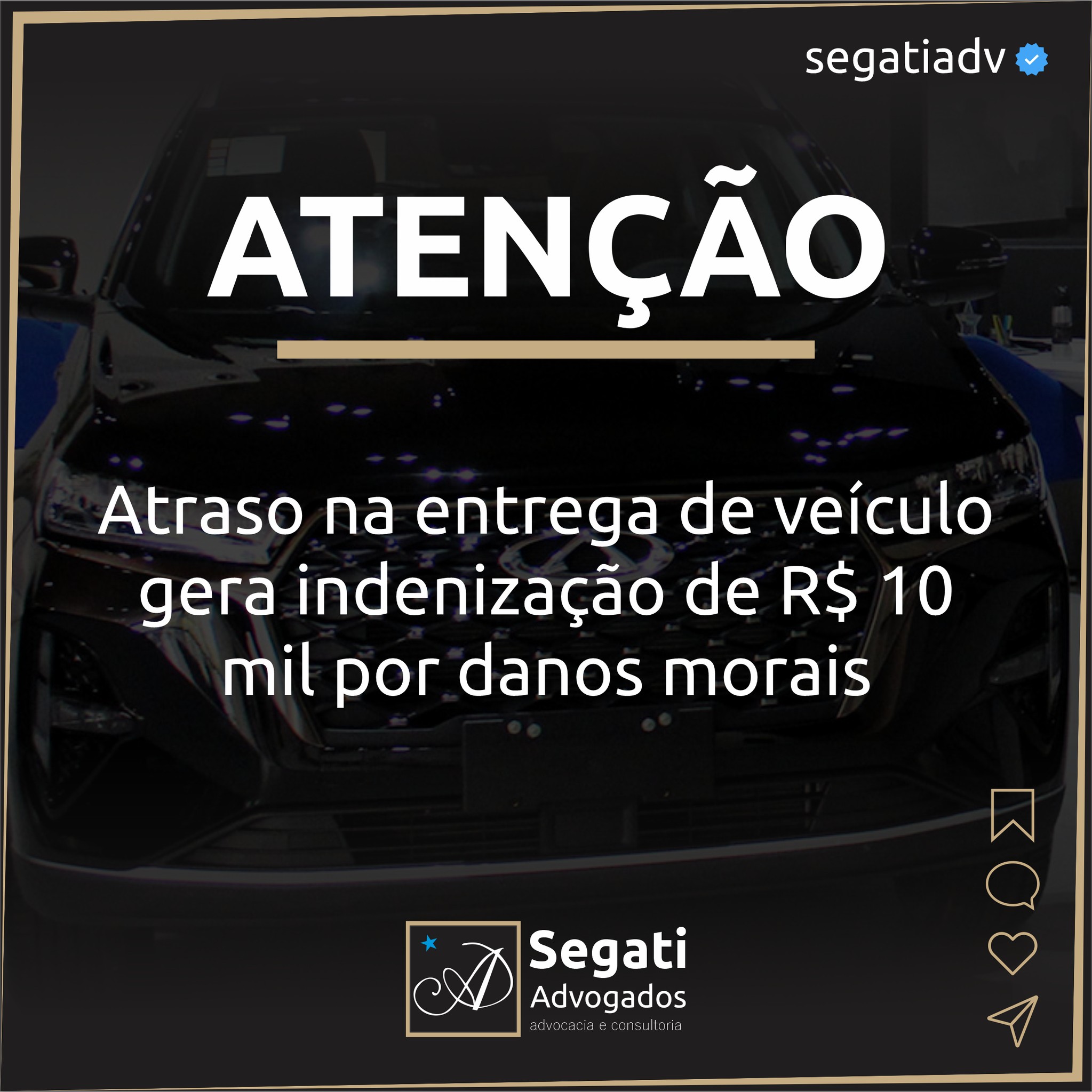Atraso na entrega de veículo zero gera indenização de R$ 10 mil por danos morais