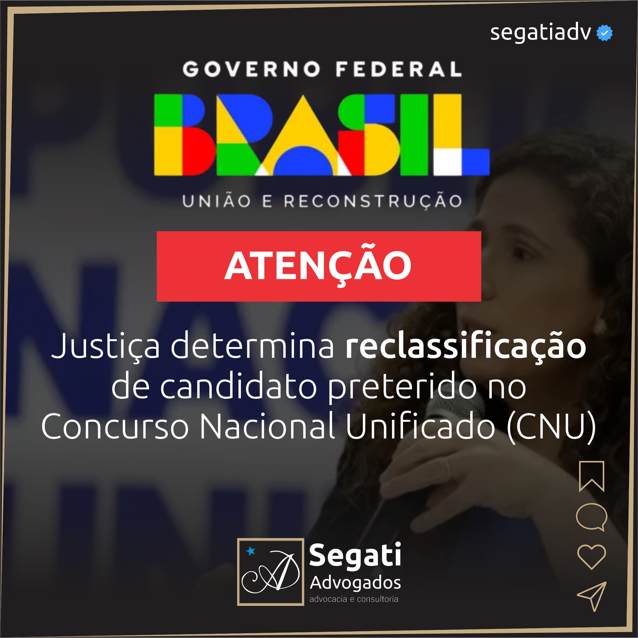 Justi&ccedil;a determina reclassifica&ccedil;&atilde;o de candidato preterido no Concurso Nacional Unificado (CNU)