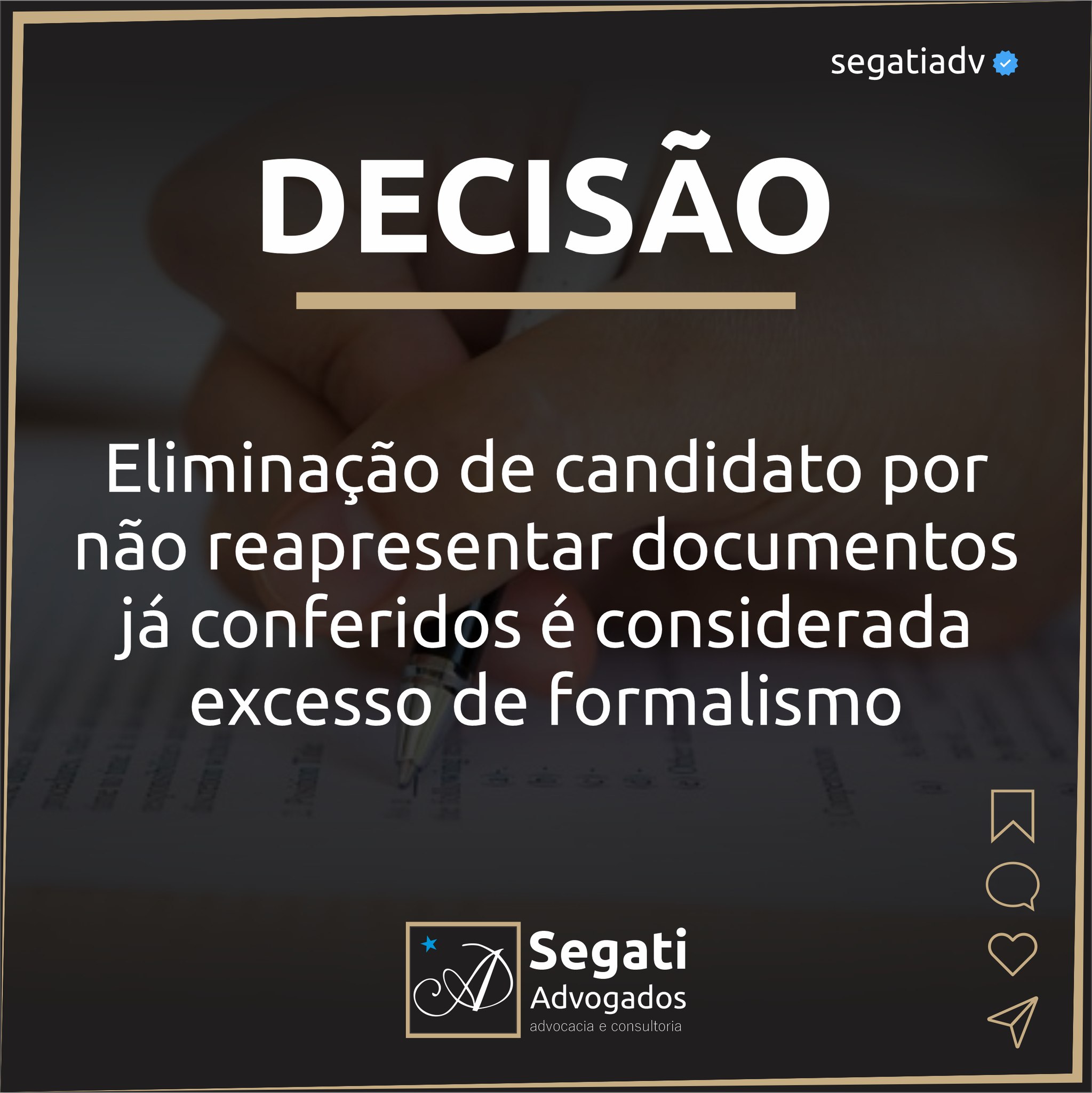 Eliminação de candidato por não reapresentar documentos já conferidos é considerada excesso de formalismo