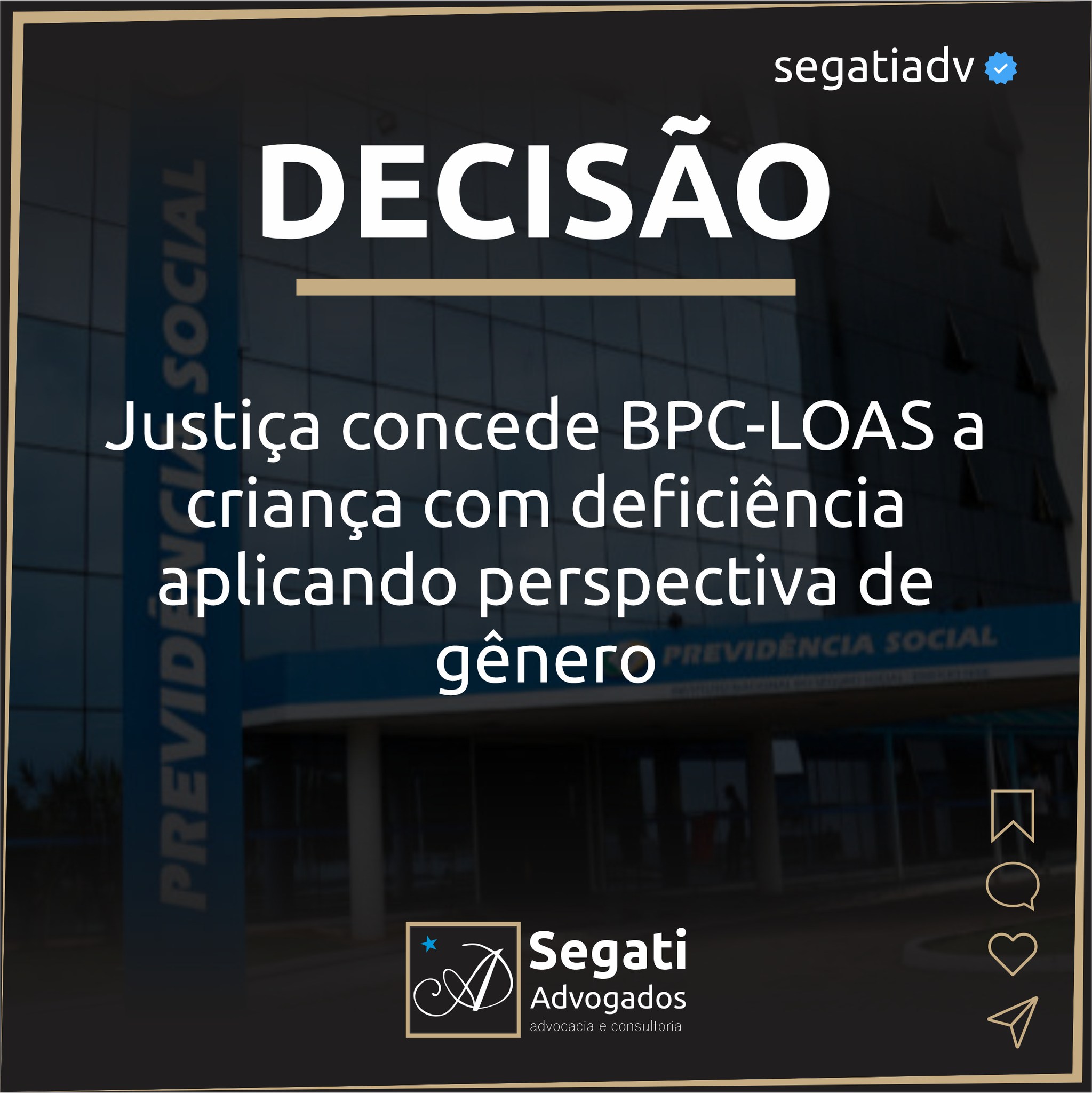 Justiça concede BPC-LOAS a criança com deficiência aplicando perspectiva de gênero